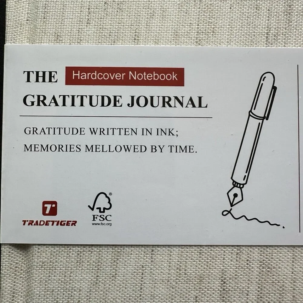 New The Gratitude Journal. Factory Sealed. Trade Tiger. Hardback. Prompts.